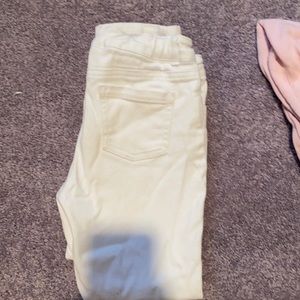 Janie and Jack white cropped jeans girls size 8